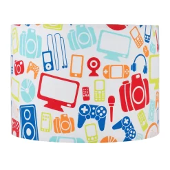 Small Gaming Design Drum Lamp Shade