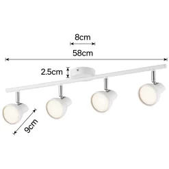 Artemis 4 Bar LED Spotlight - White 10 Artemis 4 Bar LED Spotlight - White -Lighting Promotion Store 12810124 4774843073009076