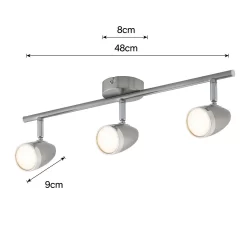 Vector 3 Bar LED Spotlight - Satin Nickel -Lighting Promotion Store 12810129 1394843073337084