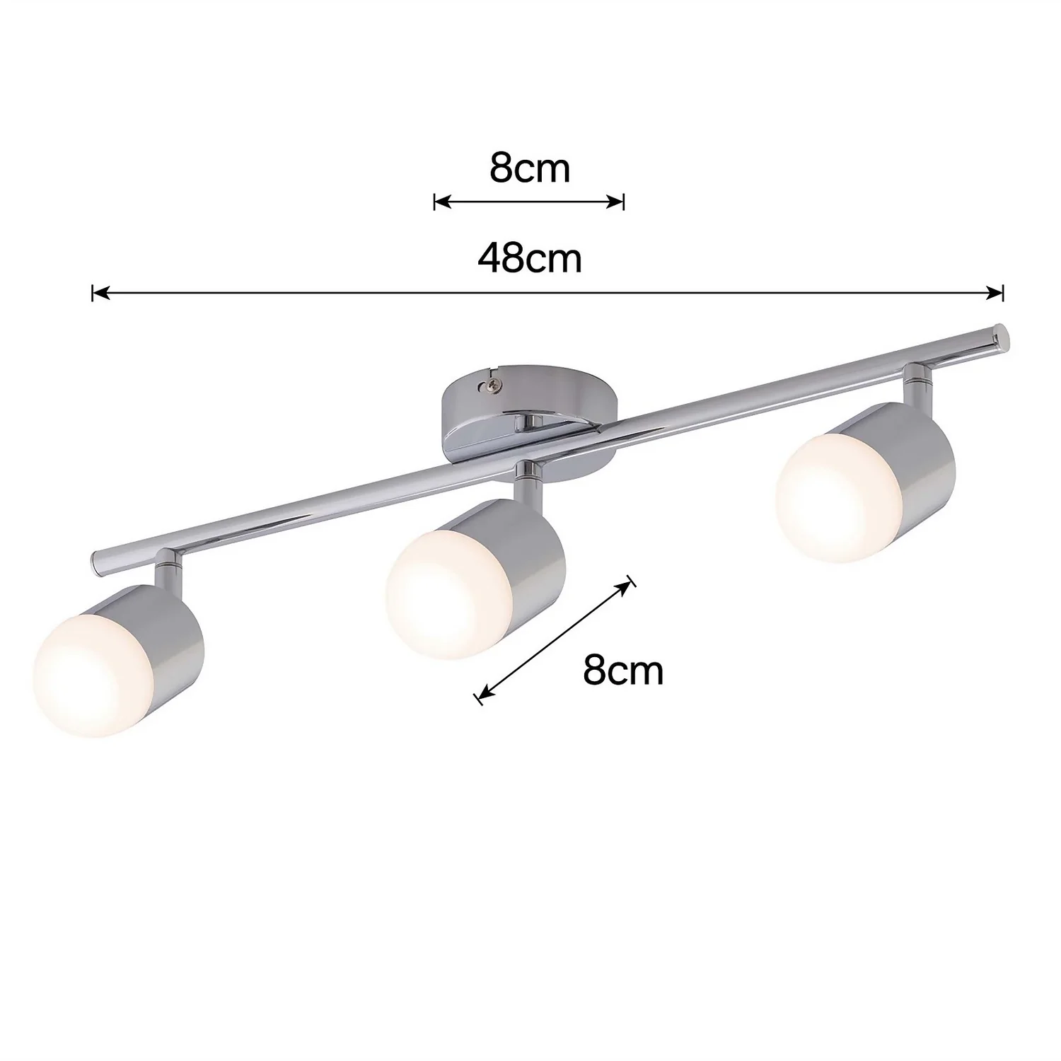 Pallas 3 Bar 4W LED Spotlight - Chrome 6 Pallas 3 Bar 4W LED Spotlight - Chrome - Image 4