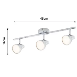 Apollo 3 Lamp LED Spotlight Bar - Chrome -Lighting Promotion Store 12810237 1254843073892768