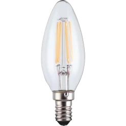 TCP LED Filament Clear Candle 4.5W E14 Dimmable Light Bulb