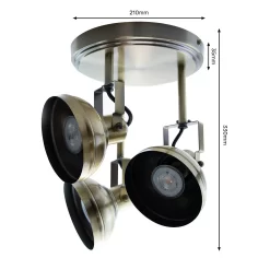 Ditavon 3x 35W Spotlight - Antique Brass -Lighting Promotion Store 12813803 4364967163243009
