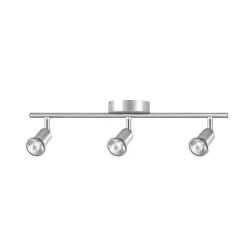 Rochdale 3 Lamp Spotlight Bar - Brushed Stainless Steel