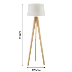 Poppy Tripod Floor Lamp - Natural -Lighting Promotion Store 12816482 4304833200836536