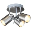 Lucina 3 Plate Bathroom Spotlight - Brushed Chrome -Lighting Promotion Store 12816707 6574831918232757