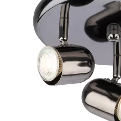 Phoenix 3 Lamp Spotlight Plate - Black Chrome -Lighting Promotion Store 12816709 3364855431723717