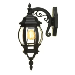 Lutec Canterbury E27 Outdoor Wall Lantern - Black -Lighting Promotion Store 12819092 1134832977177767