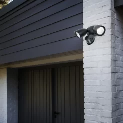 Lutec Shrimp Twin Head LED PIR Outdoor Wall Light - Black 11 Lutec Shrimp Twin Head LED PIR Outdoor Wall Light - Black -Lighting Promotion Store 12819180 1644952882750379