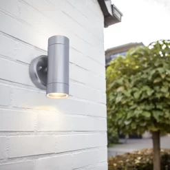 Lutec Rado Up & Down Outdoor Wall Light - Stainless Steel