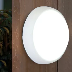 Lutec Slim Outdoor Wall Light - White
