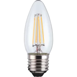 TCP Filament Candle Clear 40W ES Warm Dimmable Light Bulb