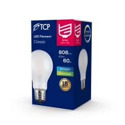 TCP Filament Classic Coat 60W ES Daylight Dimmable Light Bulb -Lighting Promotion Store 12826494 1054833215778858