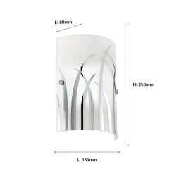 Eglo Rivato Wall Light - Chrome & White -Lighting Promotion Store 12828274 8534832952351522
