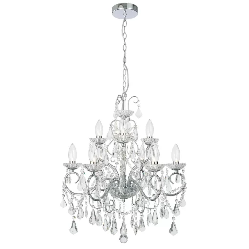 Vela 9 Light Bath Chandelier - Chrome -Lighting Promotion Store 12832034 3754831941763200