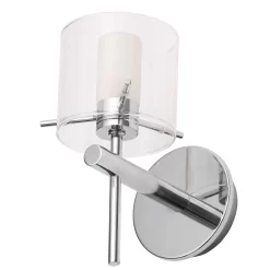 Gene Clear Cylinder Wall Light - Chrome -Lighting Promotion Store 12832044 2184831960589778