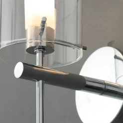 Gene Clear Cylinder Wall Light - Chrome -Lighting Promotion Store 12832044 7494832982829512