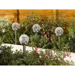 Crackle Ball Solar Outdoor Stake Light - 8cm -Lighting Promotion Store 12835748 1684832990092773