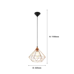 Eglo Tarbes Large Pendant Light - Copper -Lighting Promotion Store 12836715 6214833170588331
