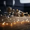 240 Large LED Silver Copper Wire Garland Christmas Lights - Warm White 1 240 Large LED Silver Copper Wire Garland Christmas Lights - Warm White -Lighting Promotion Store 12839506 3925000118156372