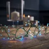 240 Large LED Green Copper Wire Garland Christmas Lights - Multicoloured -Lighting Promotion Store 12839512 1455000118155784