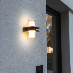 Lutec Tango LED Up & Down Outdoor Wall Light - Anthracite -Lighting Promotion Store 12840635 2044952683082967