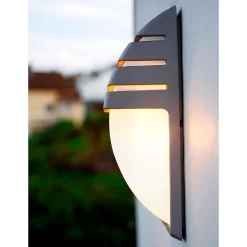 Lutec City Outdoor Bulkhead Wall Light - Anthracite -Lighting Promotion Store 12840643 1284952694886413