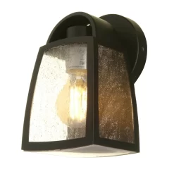 Lutec Kelsey Outdoor Wall Lantern - Black -Lighting Promotion Store 12840644 1294833191694306