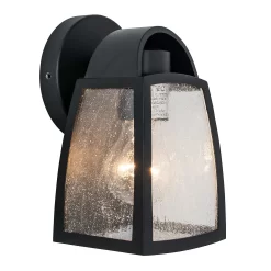 Lutec Kelsey Outdoor Wall Lantern - Black -Lighting Promotion Store 12840644 4994952691448986