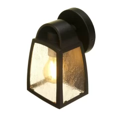 Lutec Kelsey Outdoor Wall Lantern - Black -Lighting Promotion Store 12840644 5954833191829504