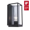 Lutec Flair Flush Outdoor Wall Light - Black -Lighting Promotion Store 12840647 1164831603453047