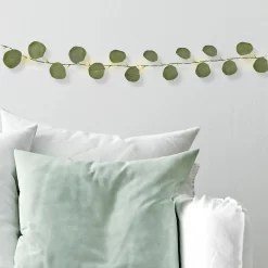 None Eucalyptus Battery String Lights