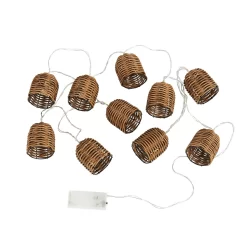 None Rattan Bell Battery String Lights -Lighting Promotion Store 12845159 1954867915131123