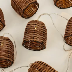None Rattan Bell Battery String Lights -Lighting Promotion Store 12845159 9264867915217124