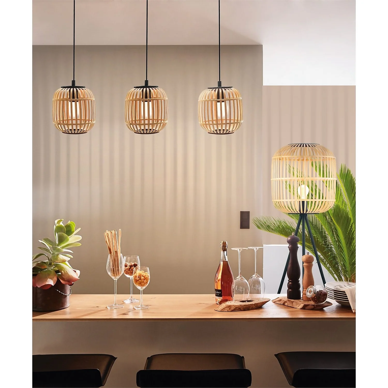 Eglo Bordesley Wooden Floor Lamp 5 Eglo Bordesley Wooden Floor Lamp - Image 3