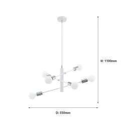 EGLO Gradoli 6 Light Baton Pendant -Lighting Promotion Store 12881580 2584843701033138