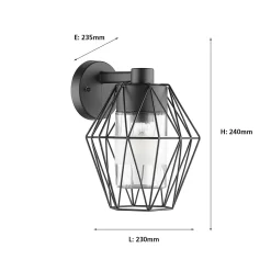 EGLO Canove Caged Exterior Wall Light -Lighting Promotion Store 12881609 8794843702064943