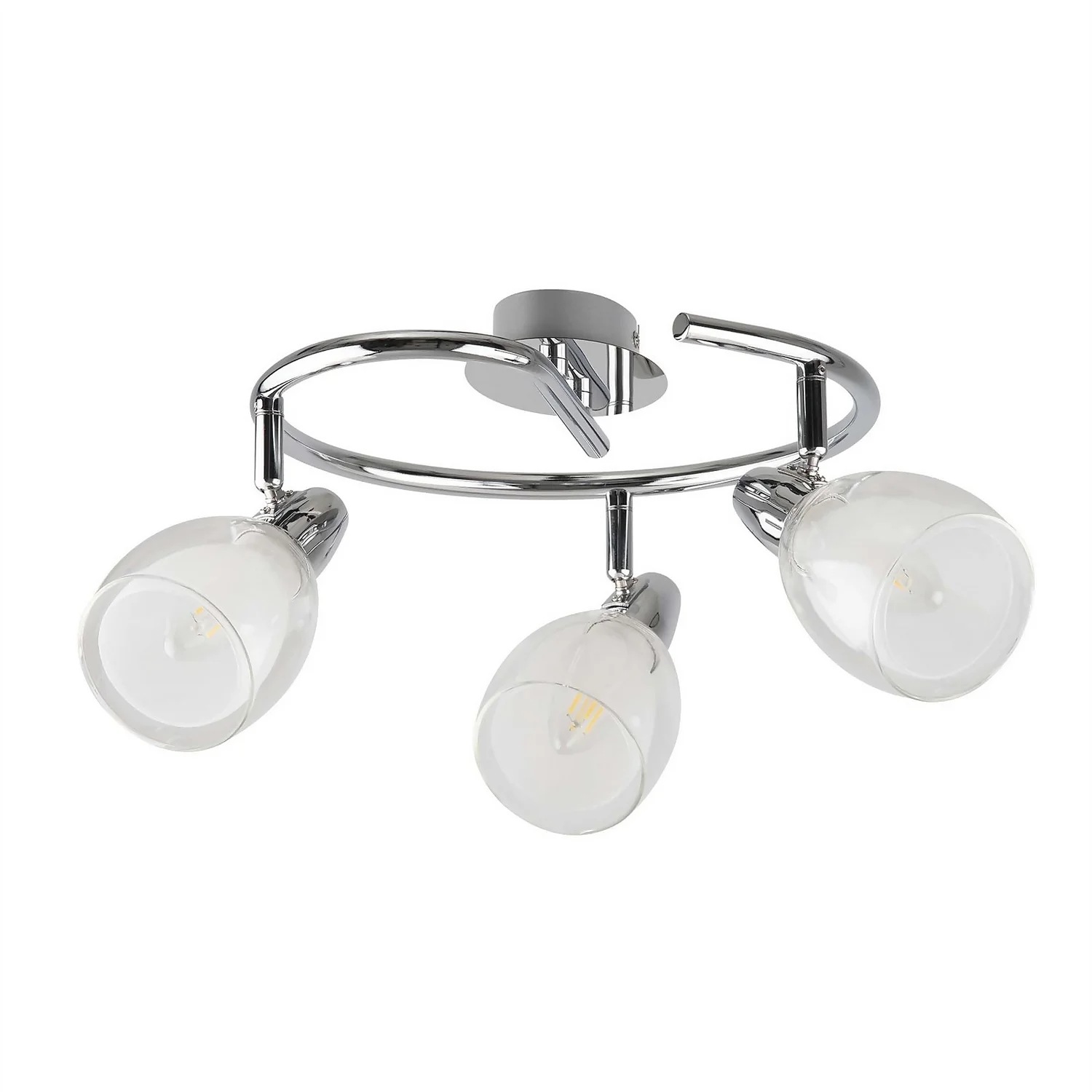 Eliza 3 Lamp Spotlight Plate - Chrome 3 Eliza 3 Lamp Spotlight Plate - Chrome