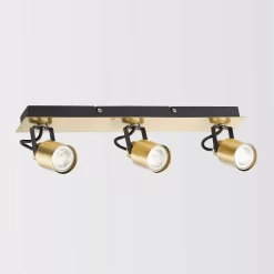Lucy 3 Lamp Spotlight Plate - Gold & Black -Lighting Promotion Store 12882221 2884843518937053
