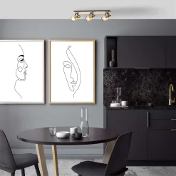 Lucy 3 Lamp Spotlight Plate - Gold & Black -Lighting Promotion Store 12882221 2994843518951057