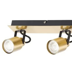 Lucy 3 Lamp Spotlight Plate - Gold & Black -Lighting Promotion Store 12882221 9004843518965340
