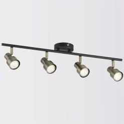 Noah 4 Lamp Spotlight Plate - Black & Antique Brass 10 Noah 4 Lamp Spotlight Plate - Black & Antique Brass -Lighting Promotion Store 12882224 1814843519172721