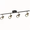 Noah 4 Lamp Spotlight Plate - Black & Antique Brass -Lighting Promotion Store 12882224 1954843519154778