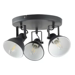 Alfie 3 Lamp Spotlight Plate - Grey