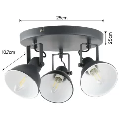 Alfie 3 Lamp Spotlight Plate - Grey 11 Alfie 3 Lamp Spotlight Plate - Grey -Lighting Promotion Store 12882231 1584843519979391