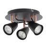 Emma 3 Lamp Spotlight Plate - Black & Copper -Lighting Promotion Store 12882237 2094843519349019