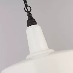 Country Living Farmhouse Pendant Light - White - 46cm -Lighting Promotion Store 12882890 2224860936647397