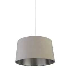 House Beautiful Samet Velvet Drum Shade - Grey - 45cm 10 House Beautiful Samet Velvet Drum Shade - Grey - 45cm -Lighting Promotion Store 12882892 1664861119865239