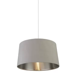House Beautiful Samet Velvet Drum Shade - Grey - 45cm 9 House Beautiful Samet Velvet Drum Shade - Grey - 45cm -Lighting Promotion Store 12882892 3514861119839793