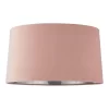 House Beautiful Samet Velvet Drum Shade - Pink - 45cm -Lighting Promotion Store 12882893 7614861162278879